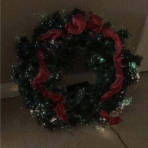 Fiber optic wreath.